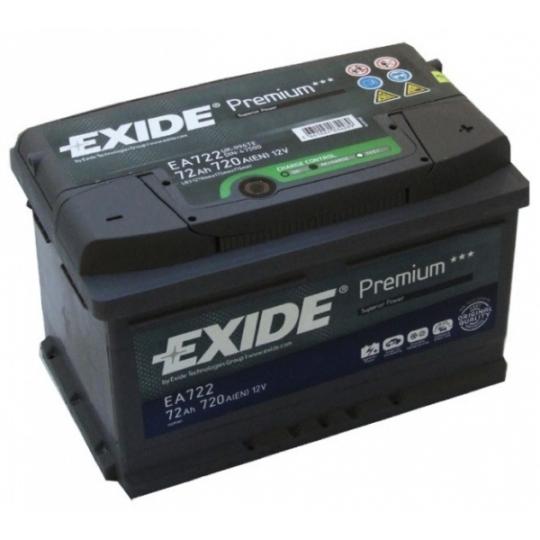 Akumuliatorius EXIDE EA722 72 AH 720 EN