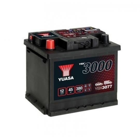 Akumuliatoriai YUASA YBX3077 45 AH 380 EN
