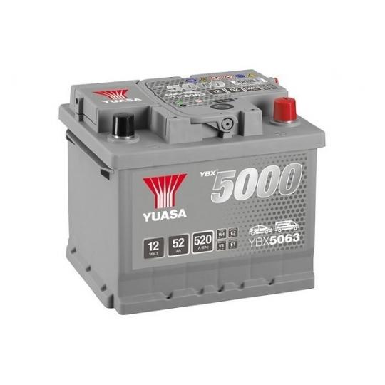 Akumuliatoriai YUASA YBX5063 52 AH 520 EN